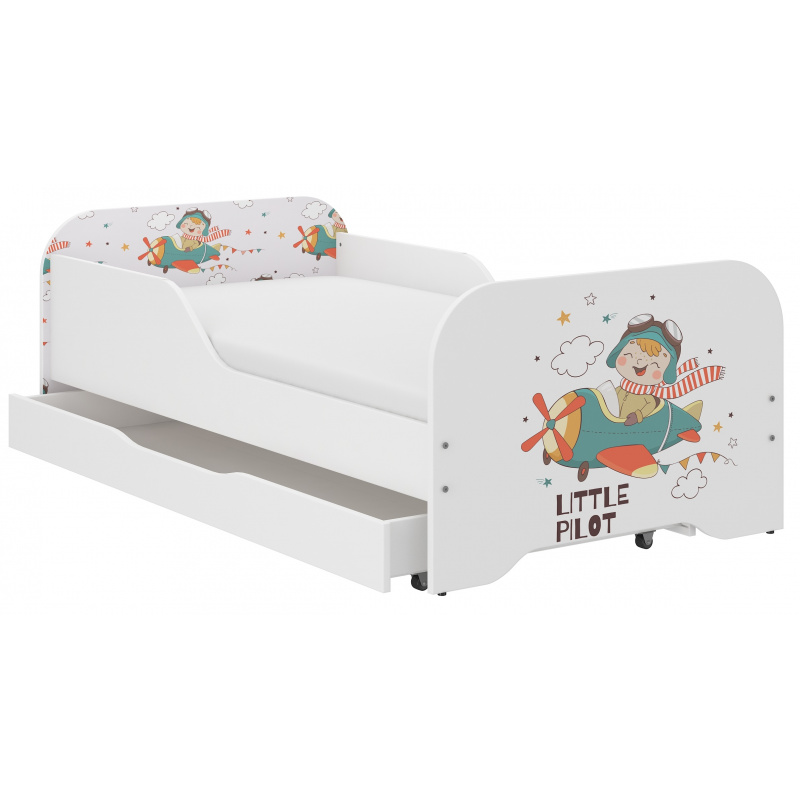 Holzspielzeug Babybett Little Pilot 140x70 cm