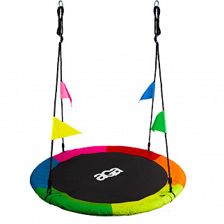 Aga Nestschaukel für Kinder & Erwachsene 120 cm Bunt mit Fahnen