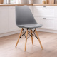 Aga Esszimmerstuhl MR2035Grey, Skandinavisch Design Küchenstühle Stuhl Grau