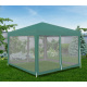 Aga Gartenpavillon mit Moskitonetz 3x3m Grün