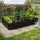 Aga Hochbeet 180x90x30 cm verzinkter Stahl Schwarz