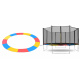 Aga Trampolin Randabdeckung 366 cm 12 ft Tricolour, Randschutz, Trampolinzubehör, Federabdeckung für Trampolin