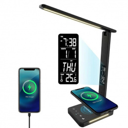 K711M LAMPKA BIURKOWA ZEGAR ŁADOWANIE QC