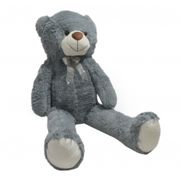 Aga4Kids Teddybär  Kuscheltier Stofftier  130 cm Grau