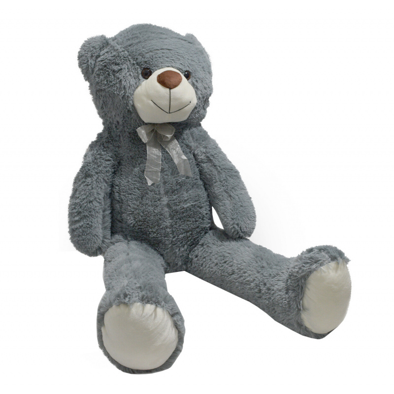 Aga4Kids Teddybär  Kuscheltier Stofftier  130 cm Grau