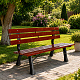 Linder Exclusiv Gartenbank 3-Sitzer Parkbank bis 240 Kg Gartenmöbel Holzbank MC4353-150 150x57x70cm