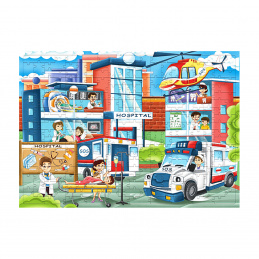 Aga4Kids Kinderpuzzle Krankenhaus 172 Szt.