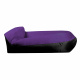 Aga Aufblasbarer Sitzsack LAZY BAG 230x70 cm Schwarz/Violett