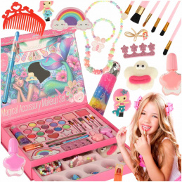 Sada na líčení a nehty kosmetika kosmetika stíny laky zásuvky mořská panna