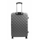 Aga Travel Kofferset, Reisekofferset MR4655 Grau , Hartschalenkoffer, Doppeltragegriff mit Zahlenschloss, Trolley Reisekoffer 3tgl 4 Rollen Reisekoffer