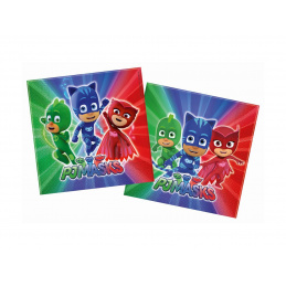 PJ Masks Geburtstagsservietten 33 cm / 20 Stück
