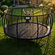 Aga SPORT EXCLUSIVE Trampolin 496 cm 16 ft Schwarz, Kindertrampolin, Gartentrampolin mit Sicherheitsnetz + Schutznetz + Leiter
