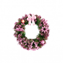 Aga Weihnachtskranz 40 cm Rosa