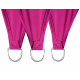 Linder Exclusiv Sonnensegel Dreieck, Sonnenschutz für Balkon und Terrasse, Wasserdicht, Sonnenschutz Polyester mit UV Schutz (5x5x5m) Fushia