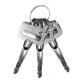 Safe Tresor klein mit Schlüssel Schwarz ISO 8800