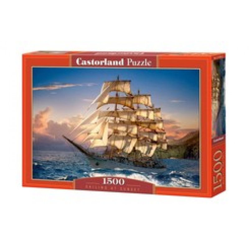 CASTORLAND Puzzle 1500 Teile - Segeln bei Sonnenuntergang