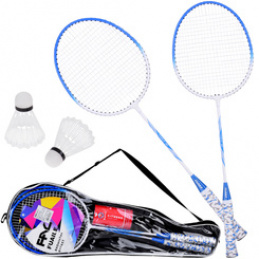 Kompletny zestaw do gry w Badminton Paletki + 2 x lotki etui SP0819 uniwersalny