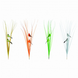 Ptaszki na piku z trawą wielkanocne mix wzorów