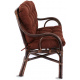 Aga Rattan-Garnitur BUTEO 2 Choco Dunkelbraun
