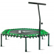 Aga Smart FITNESS Trampolin 130 cm Grün + Griff