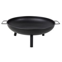 Linder Exclusiv Feuerschale, Feuerkorb, Feuerstelle Garten  Ø 58 cm mit Griffen