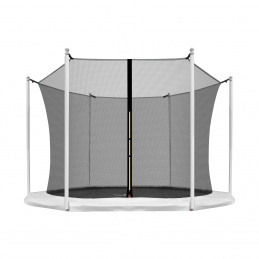 Aga Sicherheitsnetz für Trampolin 250 cm 8 ft für 6 Stangen Schwarz Innennetz