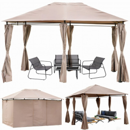 Pawilon ogrodowy 3x4 m ze ścianami bocznymi wodoodporny