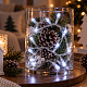 Linder Exclusiv Batteriebetriebene Lichterkette Weihnachtskette 50 LED Kaltweiß
