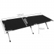 Sport Feldbett Klappbett 186 x 70 x 43 cm cm Stabiles Campingbett bis 110 kg Belastbar Tragbar Tasche Liege Reise Bequem Malatec 555 Dunkelblau