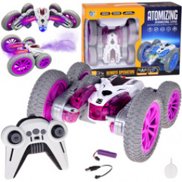 Zdalnie sterowane SUPER SZYBKIE auto STUNT - para wodna i światło RC0729 uniwersalny