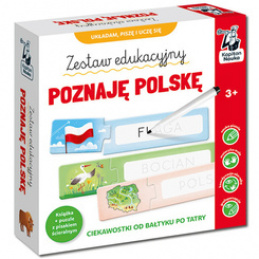 Kapitan Nauka Zestaw edukacyjny. Poznaję Polskę. Książka + puzzle do pisania KS1220 uniwersalny
