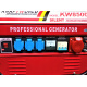 KraftWorld Notstromaggregat, Stromerzeuger 2000Watt 3x230V 1x400V 4-Takt, Stromgenerator, Benzin Stromaggregat, Benzin Aggregat