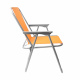 Linder Exclusiv Campingstuhl CS1005 Orange – klappbar, bis 100kg belastbar, mit Armlehnen – Leichter Angel- & Strandstuhl für Camping, Garten, Terrasse