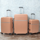 Aga Travel Kofferset 3-teilig MR4679 – Leichte & robuste Polypropylen-Hartschale, TSA-Schloss, 360° Rollen, Handgepäck 33/63/93L, Cinnamon