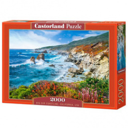 Puzzle 2000-elementów Big Sur Coastline, California, USA uniwersalny