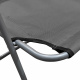 Linder Exclusiv Klappstuhl Oxford PO2600DG Dunkelgrau – Campingstuhl & Angelstuhl, bis 100 kg, Faltbar Stuhl, Gartenstuhl