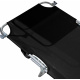 Aga Garten-Liegestuhl MR4254-Black mit Baldachin