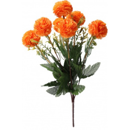 Bukiet sztucznych kwiatów Chryzantemy pomarańczowe - 37 cm