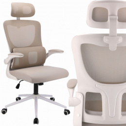 Fotel ergonomiczny biurowy ZEO - beżowy