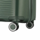 Aga Travel Kofferset 3-teilig MR4682 – Reisekoffer, Polypropylen, TSA-Schloss & 360° Rollen, leicht & robust, Handgepäck 33L/63L/93L, Dunkelgrün