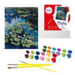 Zestaw do malowania po numerach Lilie Wodne KHO2858  40x50 AP0020 uniwersalny