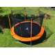Aga SPORT FIT Trampolin 180 cm 6 ft Orange + inneres Schutznetz