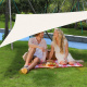 Aga Sonnensegel Dreieck 3,6 x 3,6 x 3,6 m, Sonnenschutz Segel inkl. Befestigungsseilen Beige mit UV Schutz für Garten Terrasse