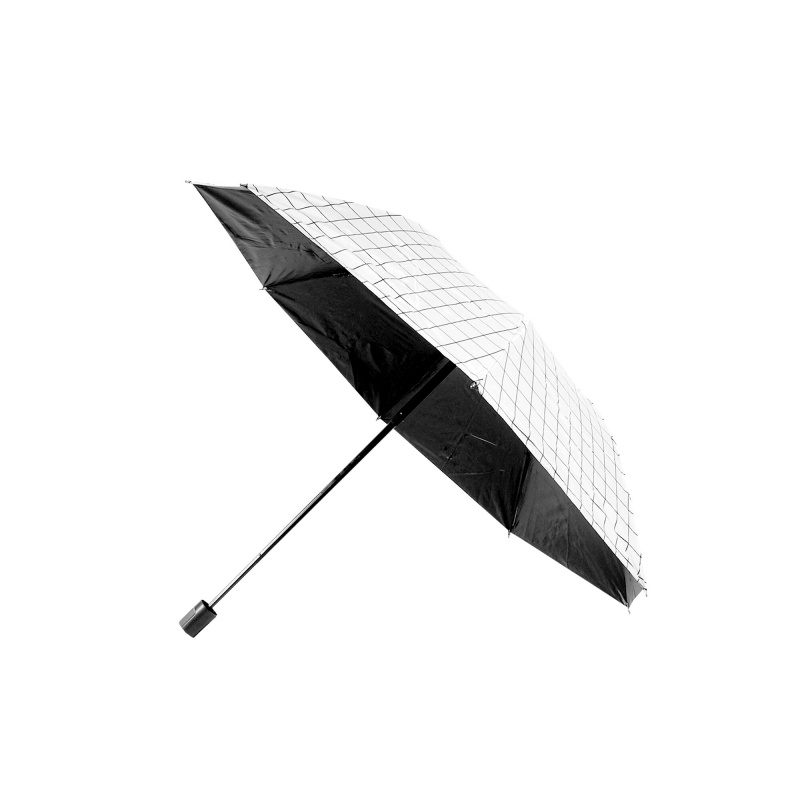 Aga Regenschirm, Klappschirm mit Automatik-Öffnung,  96 cm Weiß, Taschenschirm