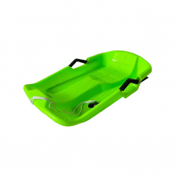 Aga Kinder Schlitten DS492 Grün, Hochwertige Kinderschlitten aus Kunststoff, mit Bremsen, stabile und schöne Schlitten für Kinder