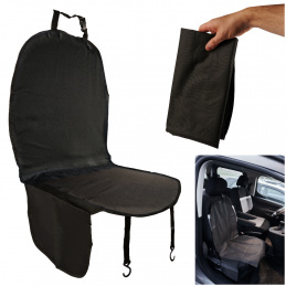 Aga Schutzhülle für Hunde im Auto auf dem Vordersitz Schwarz