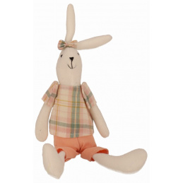 Zajączek materiałowy chłopiec 32 cm