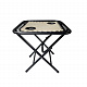 Aga Campingtisch MR51TB – Klapptisch 50x50x50 cm mit 2 Getränkehaltern – faltbar, stabil & wetterfest – kompakt für Camping & Reisen