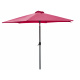 Linder Exclusiv Kippbarer Sonnenschirm, Gartenschirm Ø 250 cm,mit Kurbelmechanismus, Rot