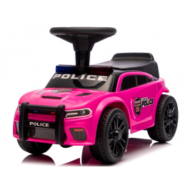 Jeździk J3 RÓŻOWY POLICE Muzyka, światła, zderzak Jeździk J3 RÓŻOWY POLICE Muzyka, światła, zderzak